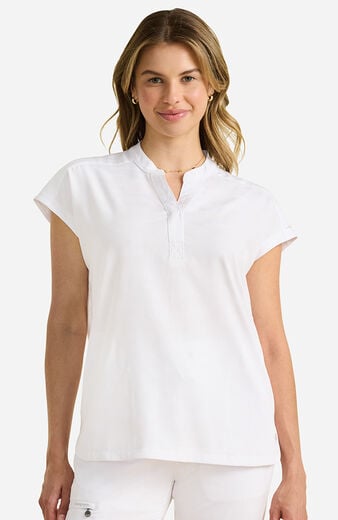 Women's Journey Mandarin Collar Camo Scrub Top Women's Journey Mandarin Collar Camo Scrub Top