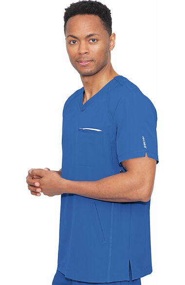 Clearance HH360 by Healing Hands Men's Steven V-Neck Solid Scrub Top ...