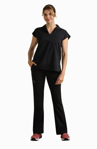 Women's Jazz Collared Tuckable Scrub Top Women's Jazz Collared Tuckable Scrub Top