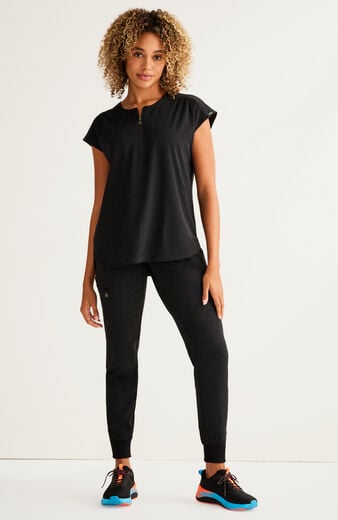 Women's Scrub Set: Jayden Round Neck Top & Trinity Jogger Pant Women's Scrub Set: Jayden Round Neck Top & Trinity Jogger Pant