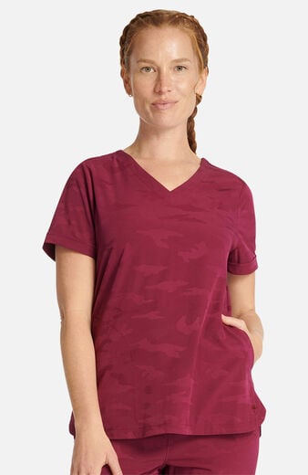 Women's Joy V-Neck Camo Scrub Top Women's Joy V-Neck Camo Scrub Top