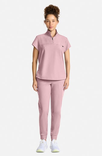 Women's Bella Quarter Zip Scrub Top Women's Bella Quarter Zip Scrub Top