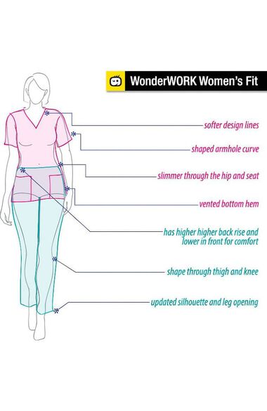 Women's Flare Leg Scrub Pant, , large