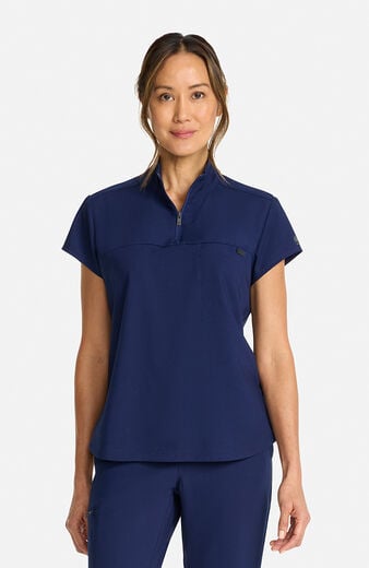 Women's Bella Quarter Zip Scrub Top Women's Bella Quarter Zip Scrub Top