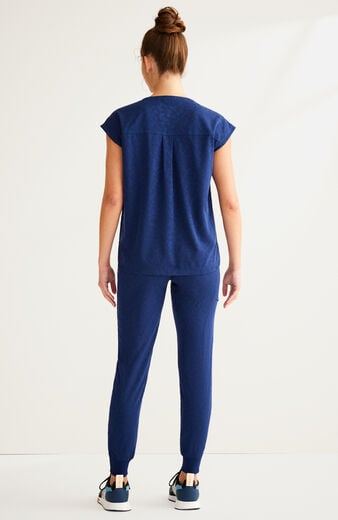 Women's Scrub Set: Jayden Round Neck Top & Trinity Jogger Pant Women's Scrub Set: Jayden Round Neck Top & Trinity Jogger Pant