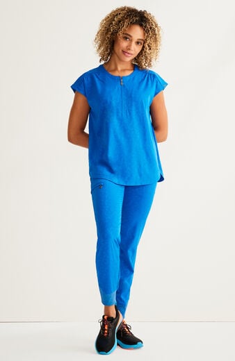 Women's Scrub Set: Jayden Round Neck Top & Trinity Jogger Pant Women's Scrub Set: Jayden Round Neck Top & Trinity Jogger Pant