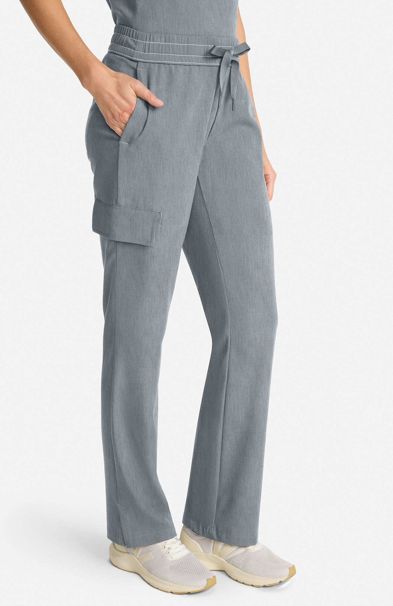 Women's Brandy Straight Leg Scrub Pant, HTA Heather Ash |, large
