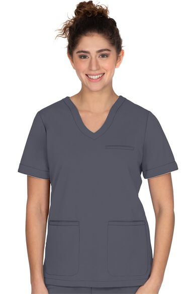 Clearance Women's Averie Solid Scrub Top, , large
