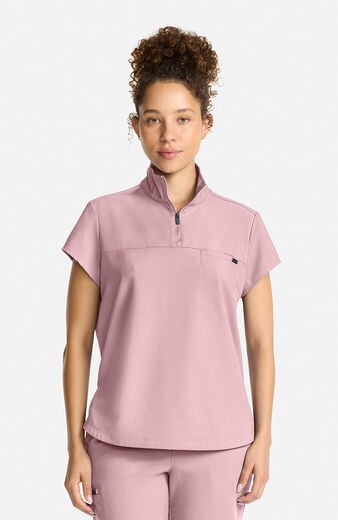 Women's Bella Quarter Zip Scrub Top Women's Bella Quarter Zip Scrub Top