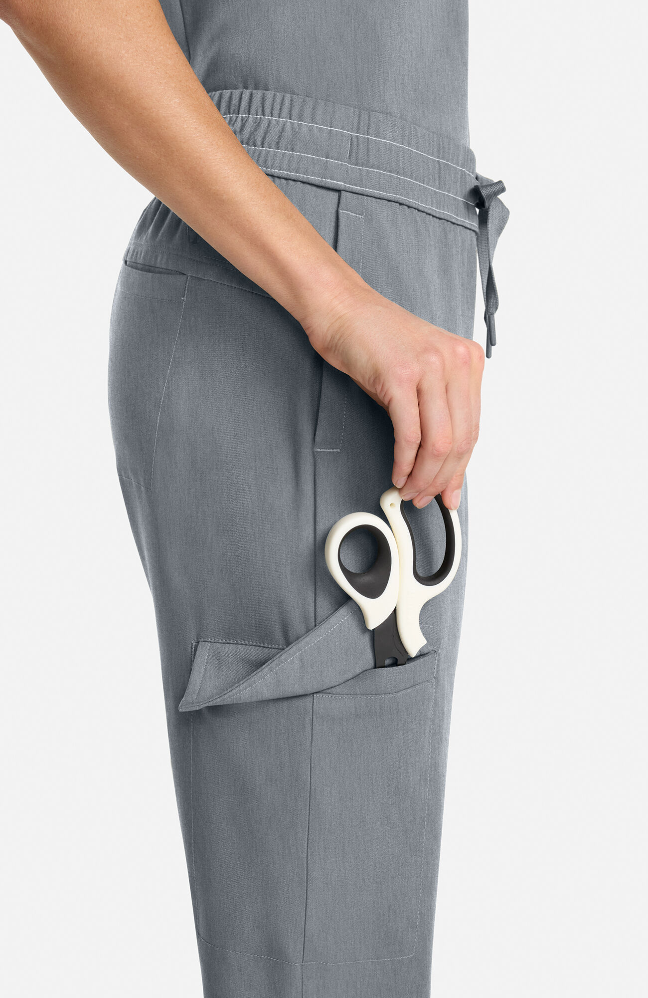 Women's Brandy Straight Leg Scrub Pant, HTA Heather Ash |, large