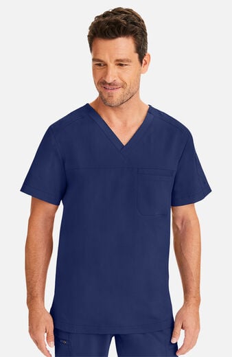 Men's Justin V-Neck Solid Scrub Top Men's Justin V-Neck Solid Scrub Top