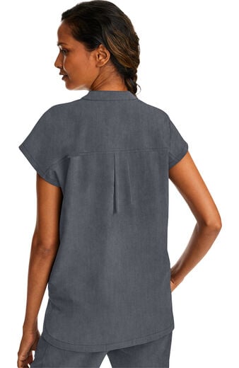 Women's Journey Mandarin Collar Scrub Top Women's Journey Mandarin Collar Scrub Top