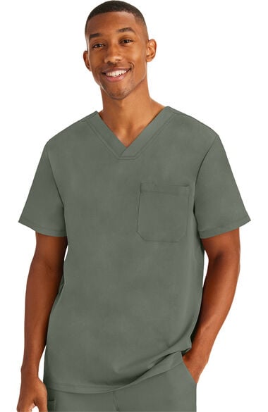 Clearance Men's Mason Solid Scrub Top, , large