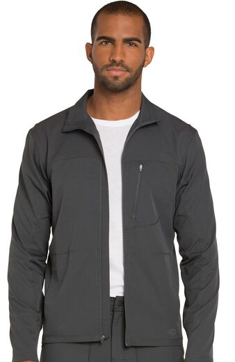 Men's Zip Front Warm-Up Solid Scrub Jacket, Men's Zip Front Warm-Up Solid Scrub Jacket