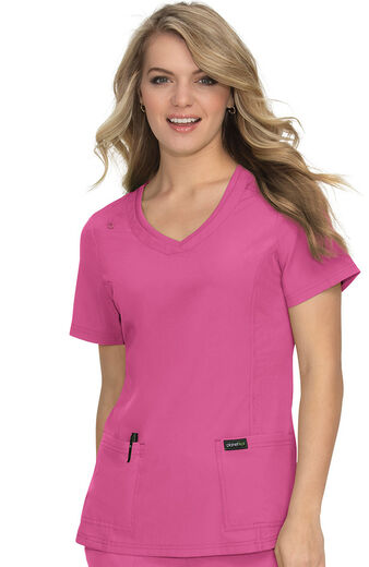 Women's Longevity Solid Scrub Top, Women's Longevity Solid Scrub Top