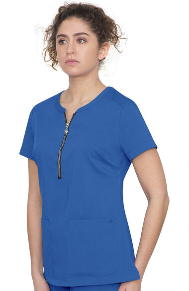 Clearance Women's Jean Solid Scrub Top, , large