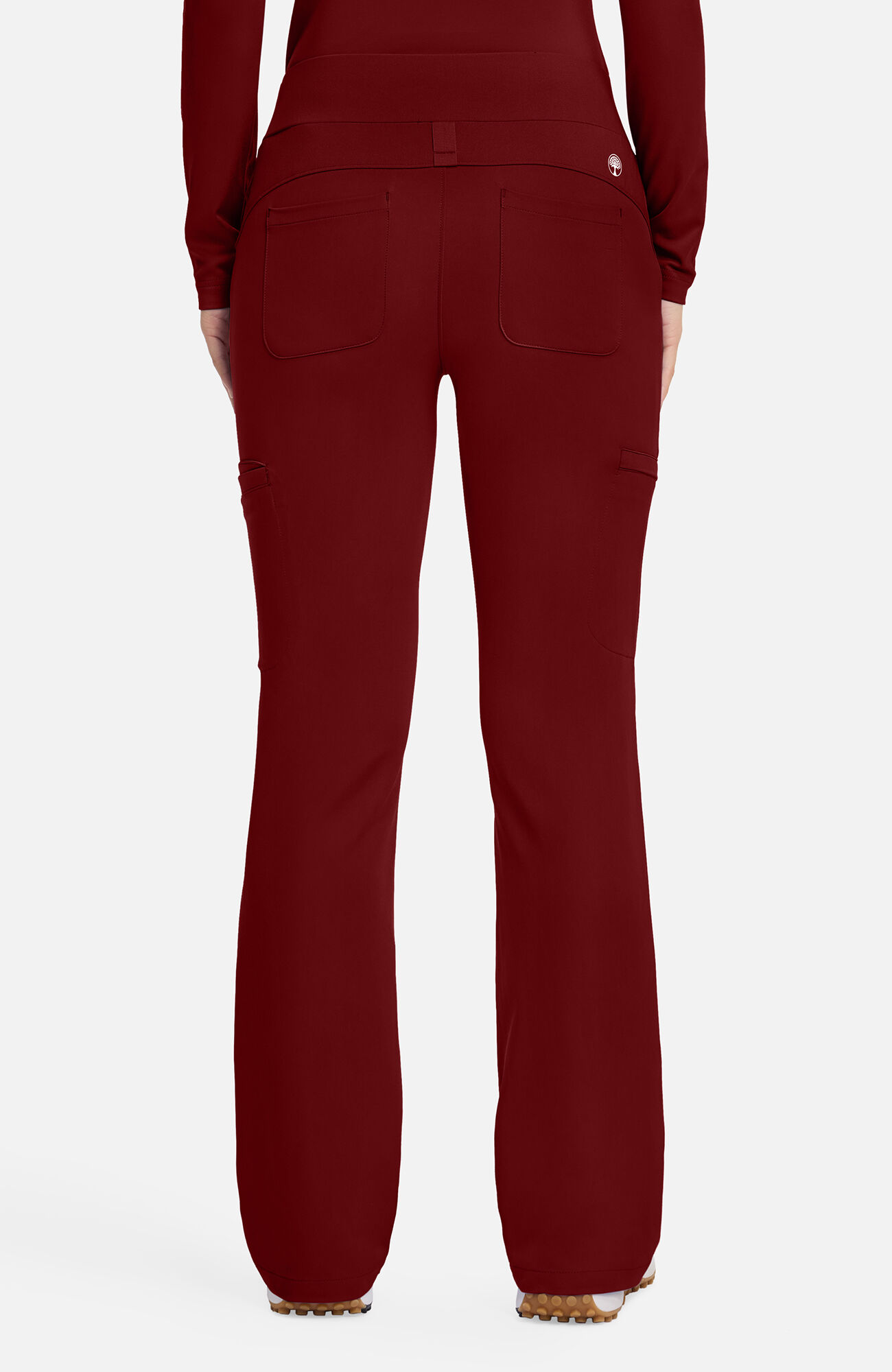 Women's Joelle Flare Leg Scrub Pant, GTR Garnet Red | red, large
