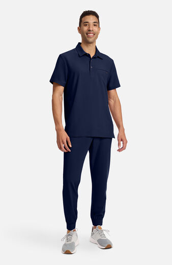 Men's Aidan Polo Scrub Top Men's Aidan Polo Scrub Top