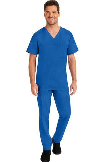 Men's Scrub Set: Justin Top & Daniel Utility Cargo Pant Men's Scrub Set: Justin Top & Daniel Utility Cargo Pant