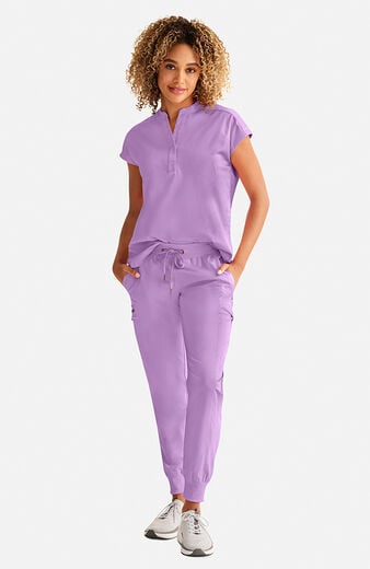 Women's Journey Mandarin Collar Scrub Top Women's Journey Mandarin Collar Scrub Top