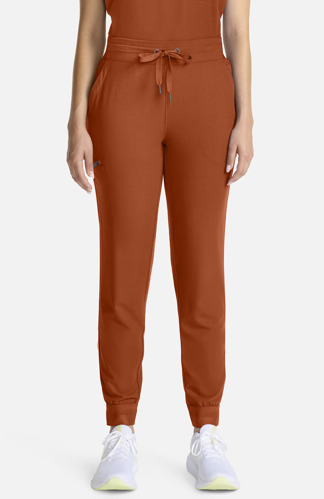 Women's Bekah Mid Rise Jogger Scrub Pant, WAS Warm Sunrise | orange, large