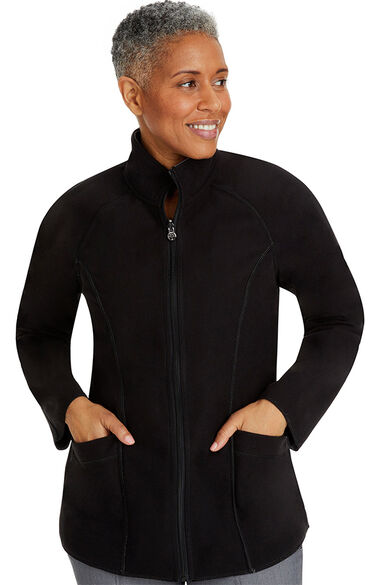 Women's Brooklyn Reversible Solid Scrub Jacket, , large