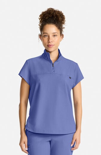 Women's Bella Quarter Zip Scrub Top Women's Bella Quarter Zip Scrub Top