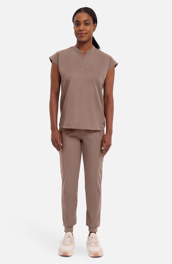Women's Journey Mandarin Collar Scrub Top Women's Journey Mandarin Collar Scrub Top