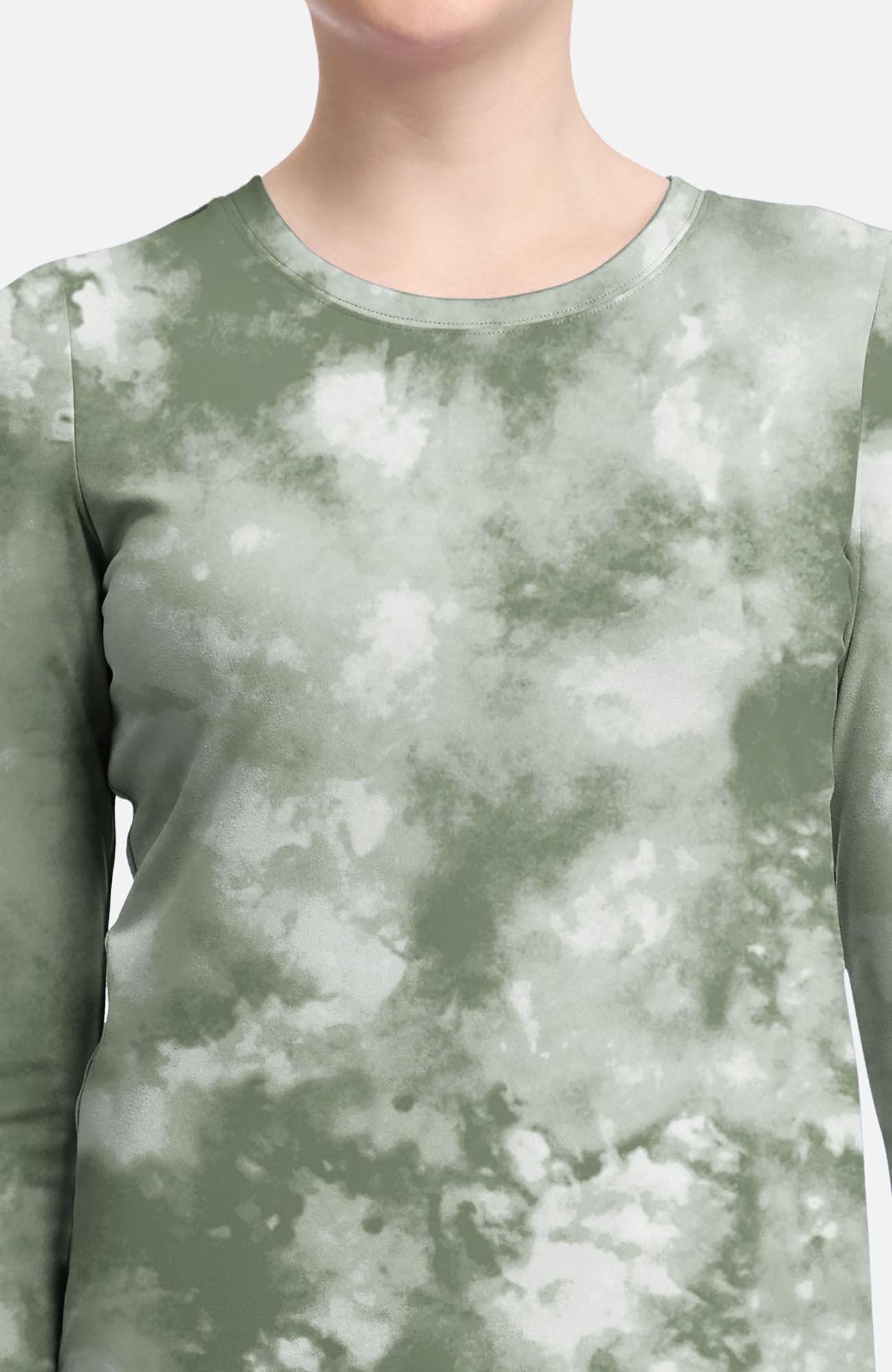 Women's Melissa Tie-Dye Print Underscrub Tee, , large