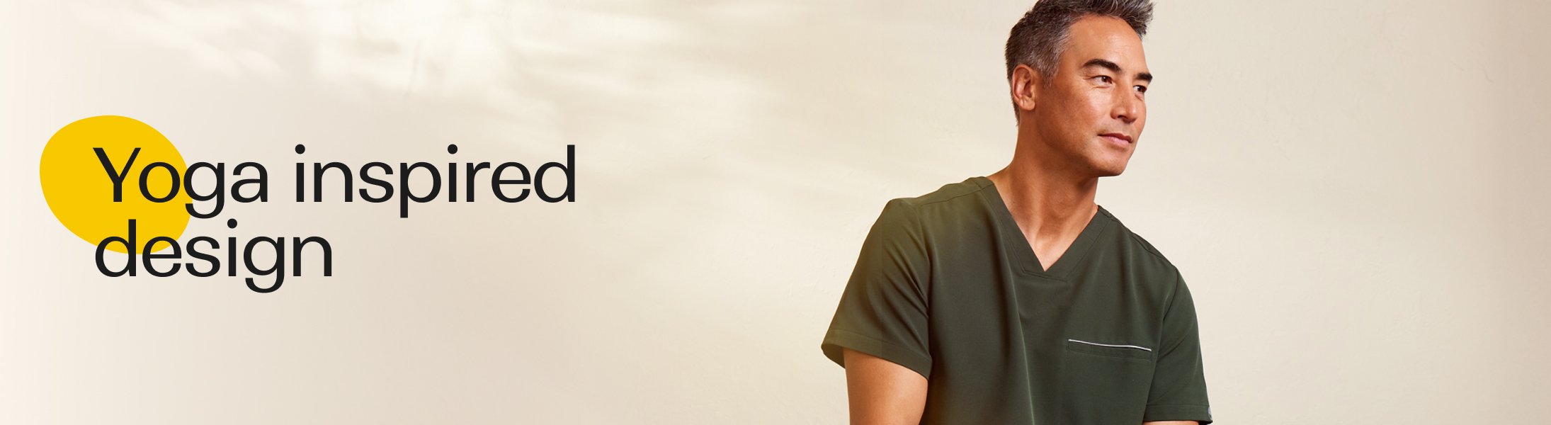 360 Men’s Collection. 
Yoga inspired design.