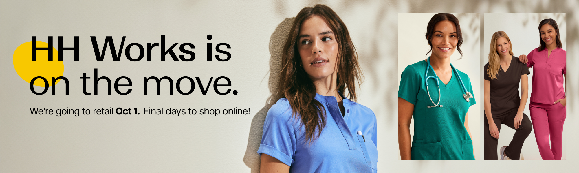 HH Works womens collection is on the move. Final days to shop online.