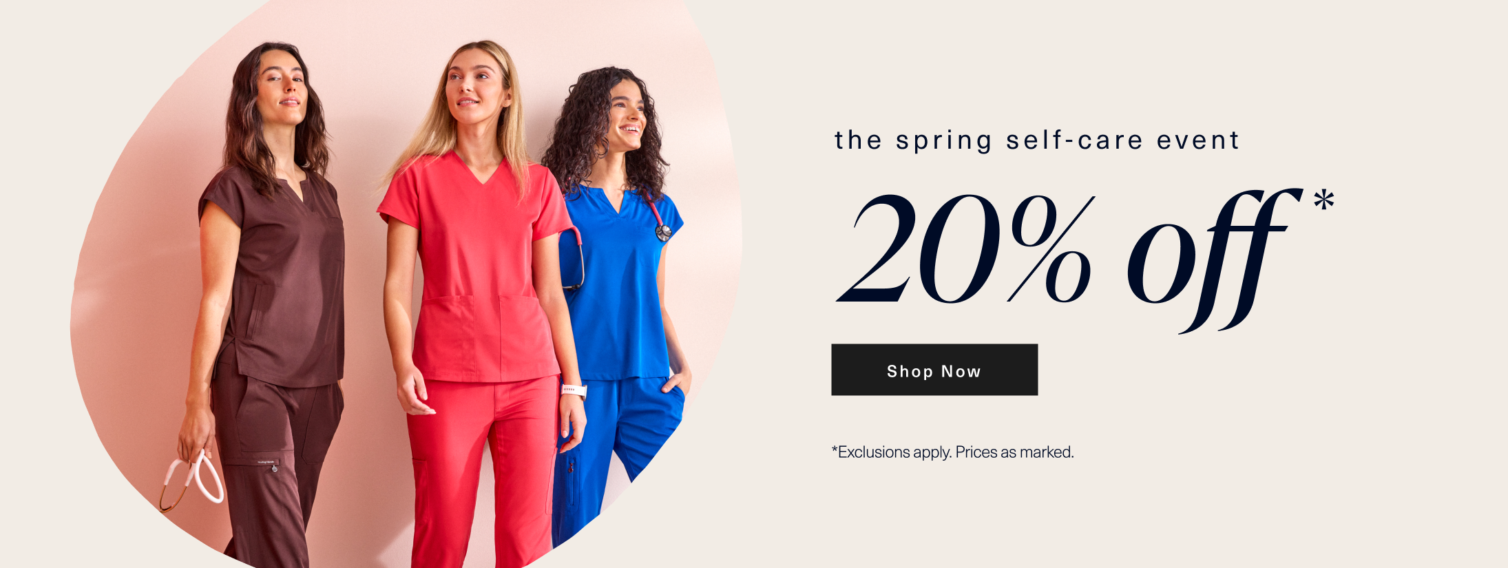 the spring self-care event. 20% off* shop now. *exclusions apply. Prices as marked.