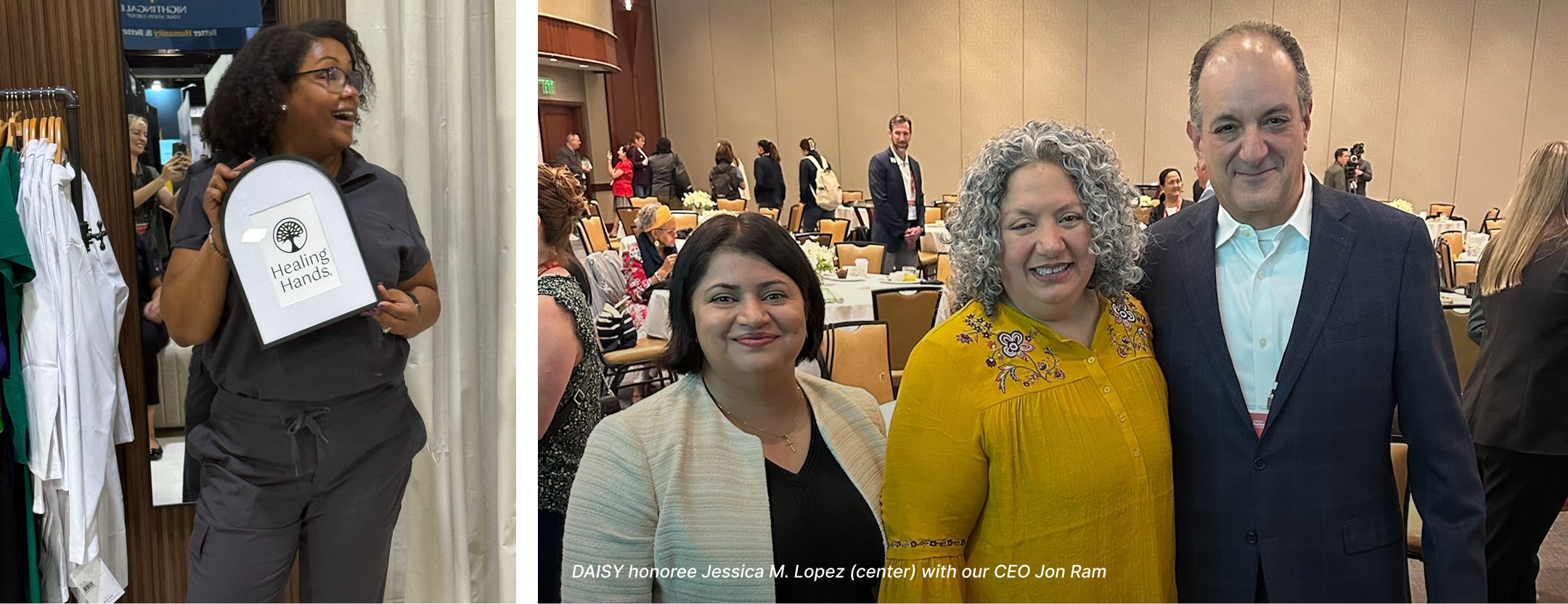 DAISY honoree Jessica M. Lopez (center) with our CEO Jon Ram