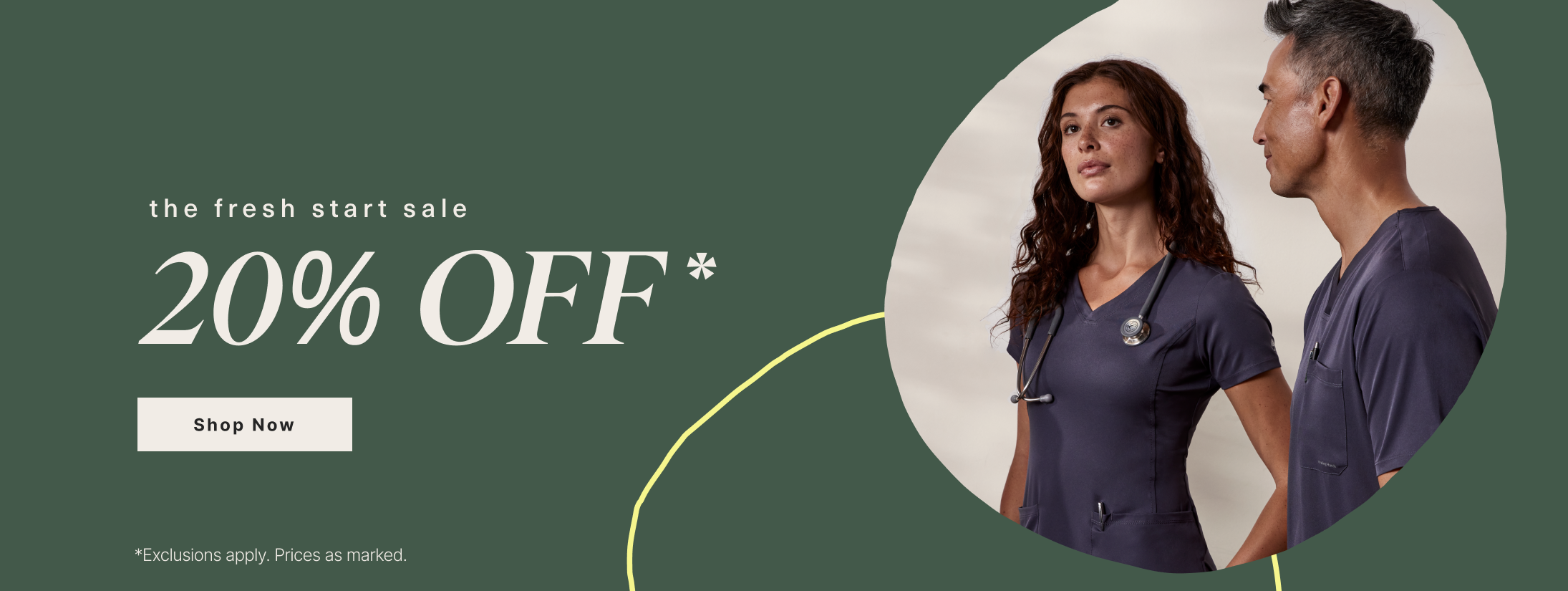 the fresh start sale. 20% Off* Shop Now. *Exclusions apply. Prices as marked.