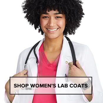 shop women's lab coats