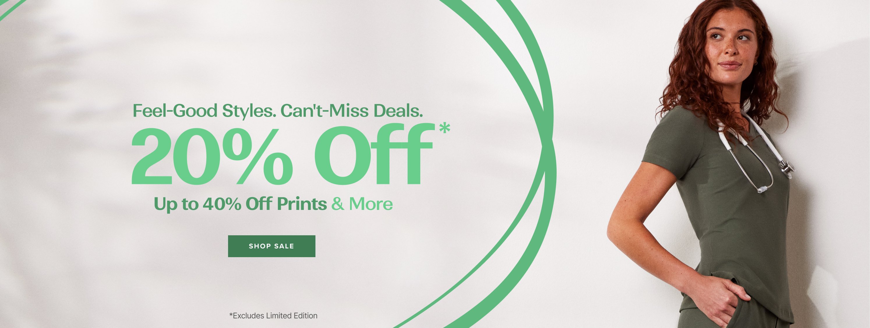 Feel-Good Styles. Can’t-Miss Deals. 20% Off*
up to 40% Off Prints and More. Shop Sale *Excludes Limited Edition.