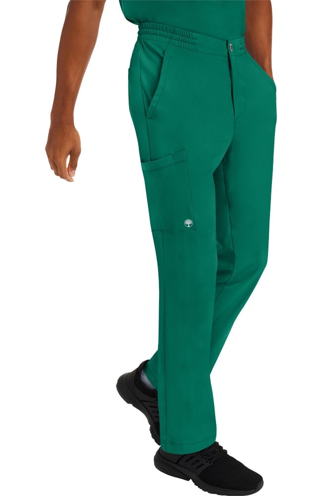HH Works by Healing Hands Men's Ryan Zip Fly Slim Scrub Pant Healing