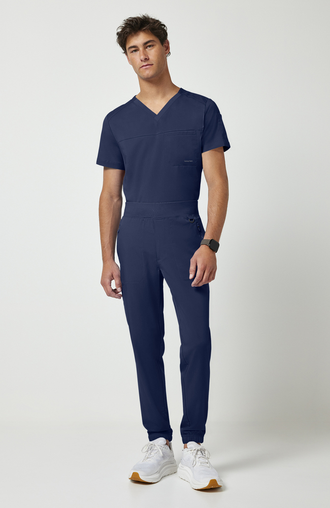 FLOWRA 〈へパスキン〉 Men's Dante Jogger Scrub Pant | Healing Hands Scrubs