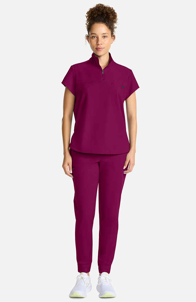 Women's Bella Quarter Zip Scrub Top | Healing Hands Scrubs