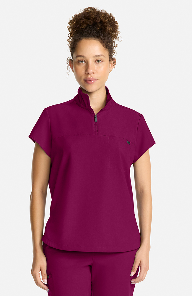 Women's Bella Quarter Zip Scrub Top | Healing Hands Scrubs