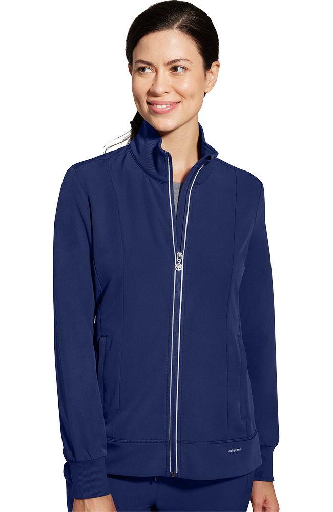 Women's Carly Stand Collar Jacket | Healing Hands Scrubs