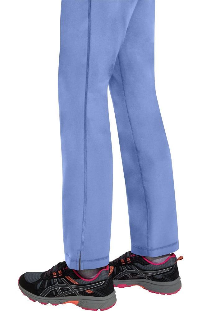 Women's Scrub Set: Sonia Zip Y-Neck Top & Nisha Knit Waistband