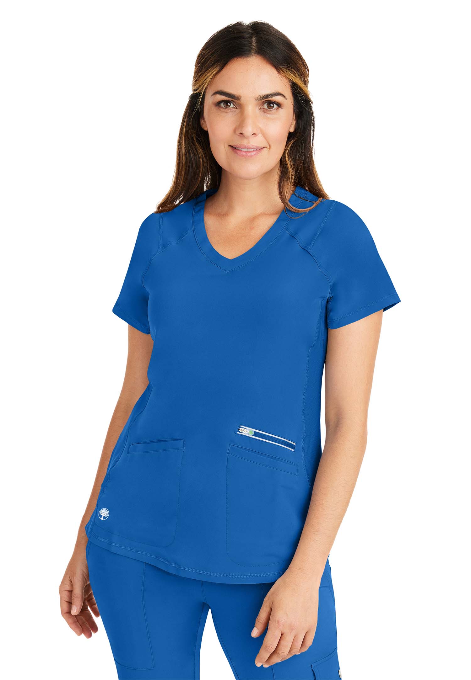 healing hands Womens Scrub Top 3 Pocket V-Neck Lightweight Breathable Fabric Scrub Tops for Women HH360 2284 Serena 